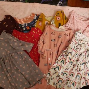 8 long sleeve 3T dresses